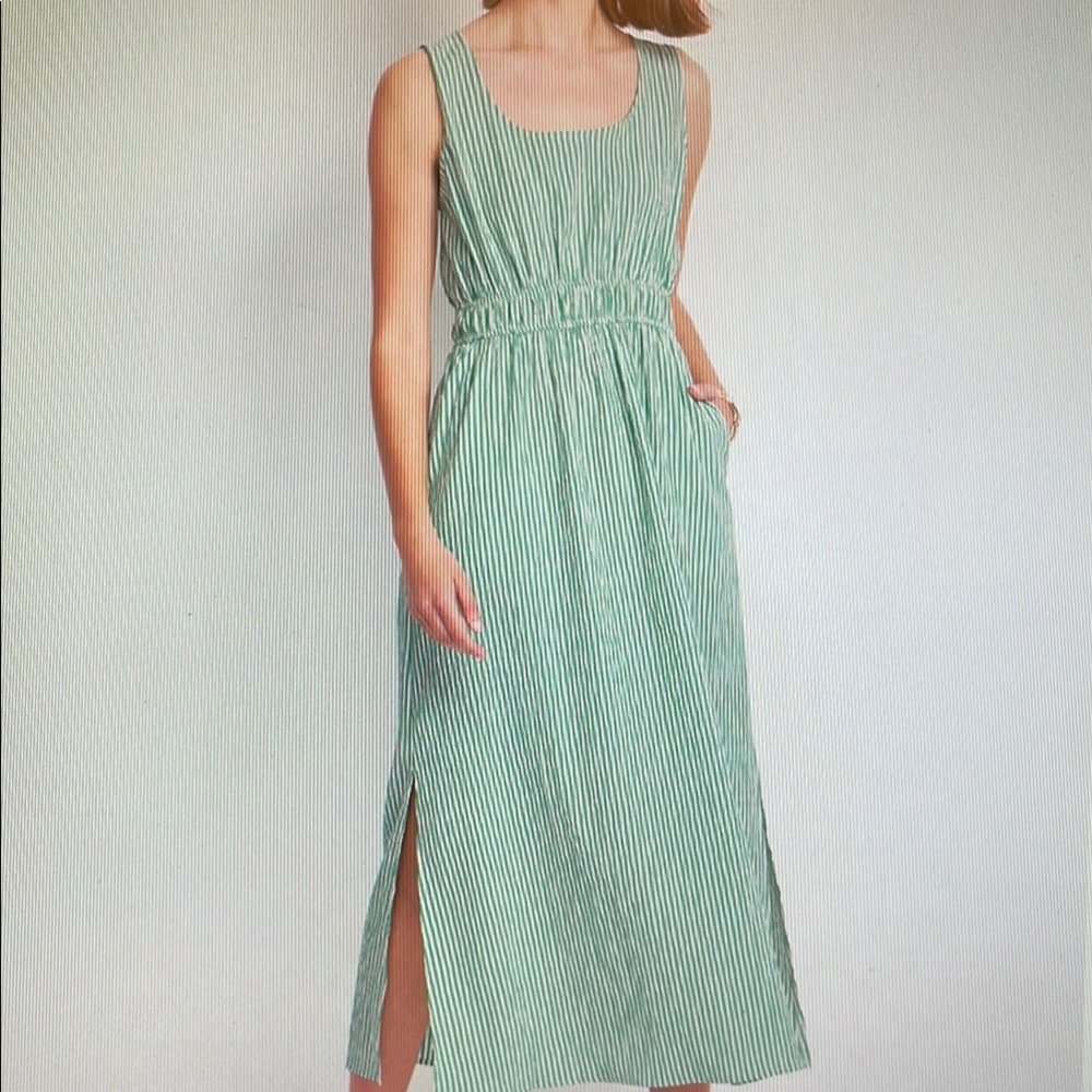 Gilli Green Striped Maxi Dress XLP